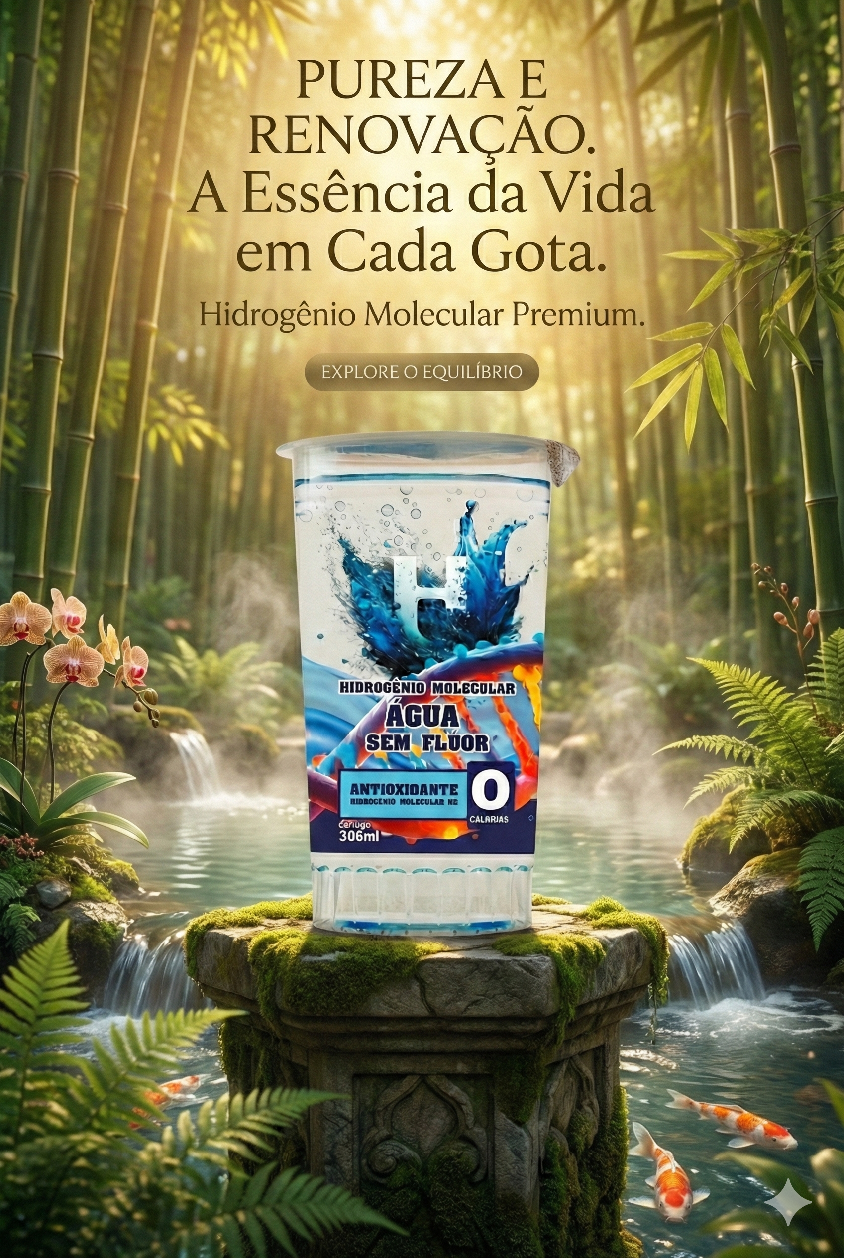 Kit com 46 copos H2 — 305 ml